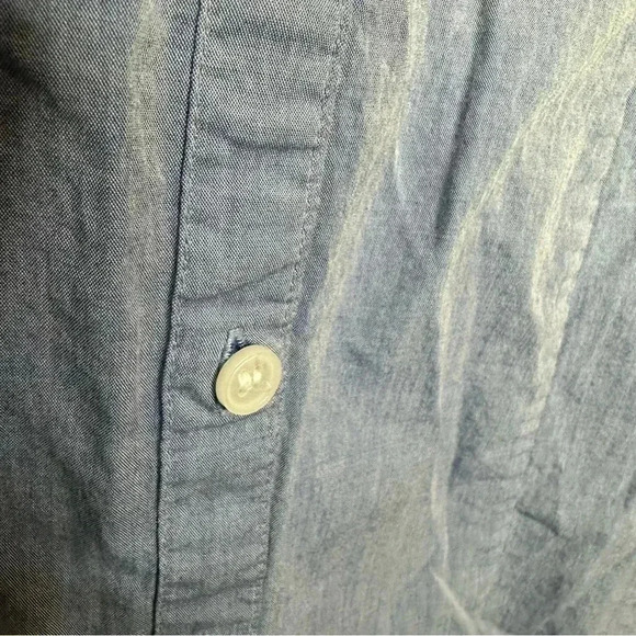 H&M Tunic Shirt Collared Blue Size 8 - Picture 3 of 16